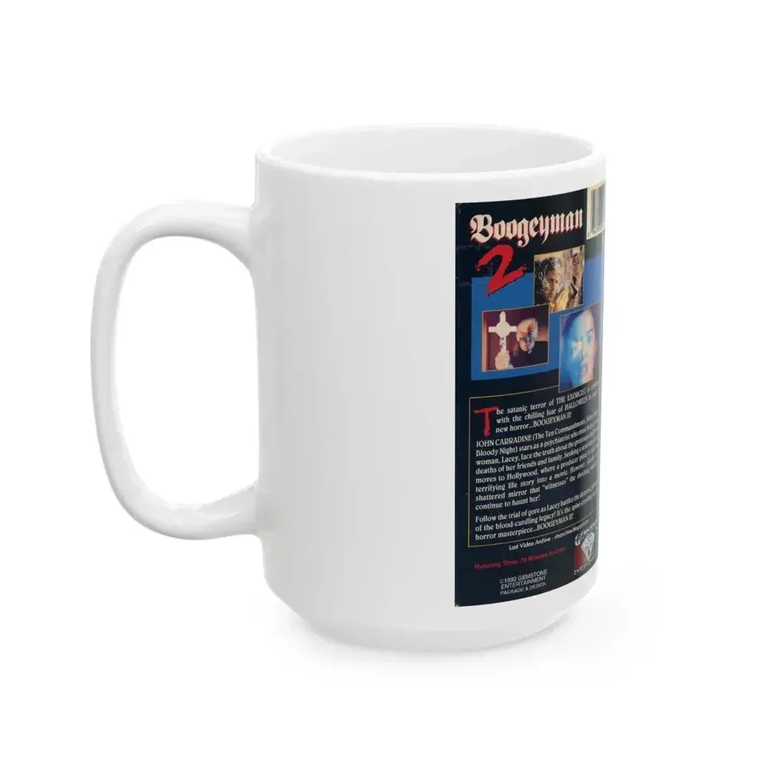 BOOGEYMAN 2 (VHS COVER) - White Coffee Mug - Go Mug Yourself