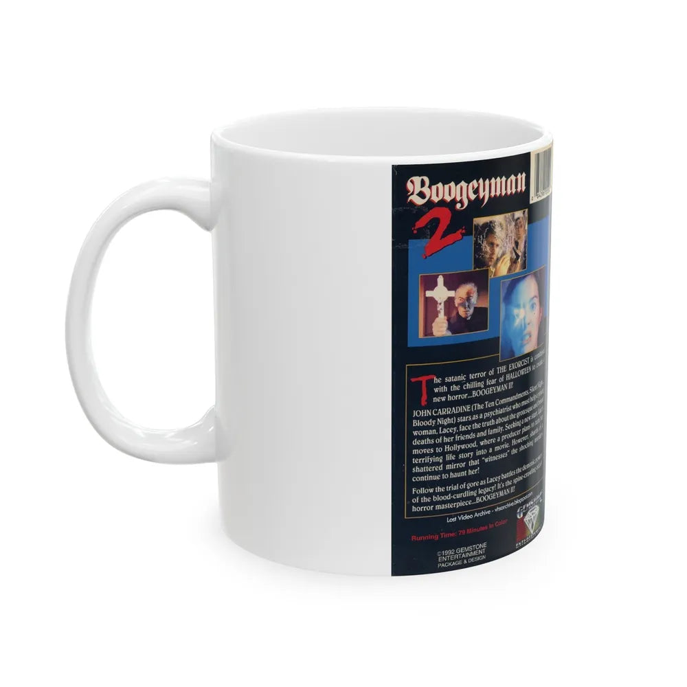 BOOGEYMAN 2 (VHS COVER) - White Coffee Mug-Go Mug Yourself