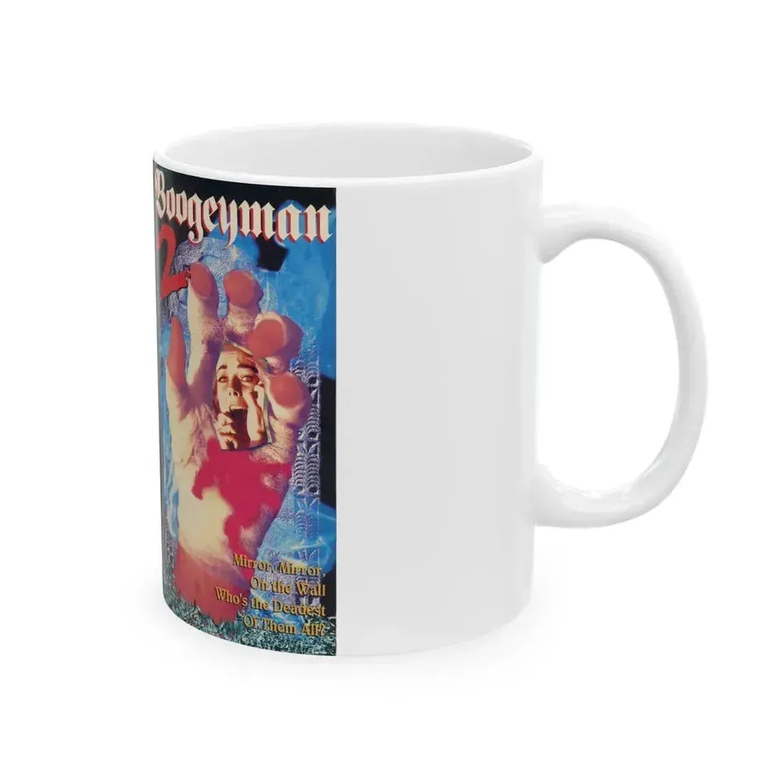 BOOGEYMAN 2 (VHS COVER) - White Coffee Mug - Go Mug Yourself