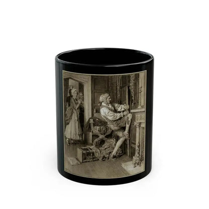 Book or Magazine Illustration - Black Coffee Mug 11oz - Go Mug Yourself