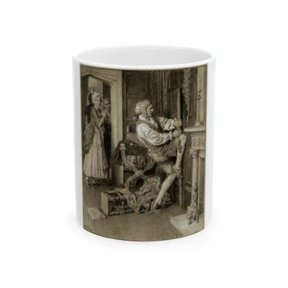 Book or Magazine Illustration - White Coffee Mug 11oz - Go Mug Yourself