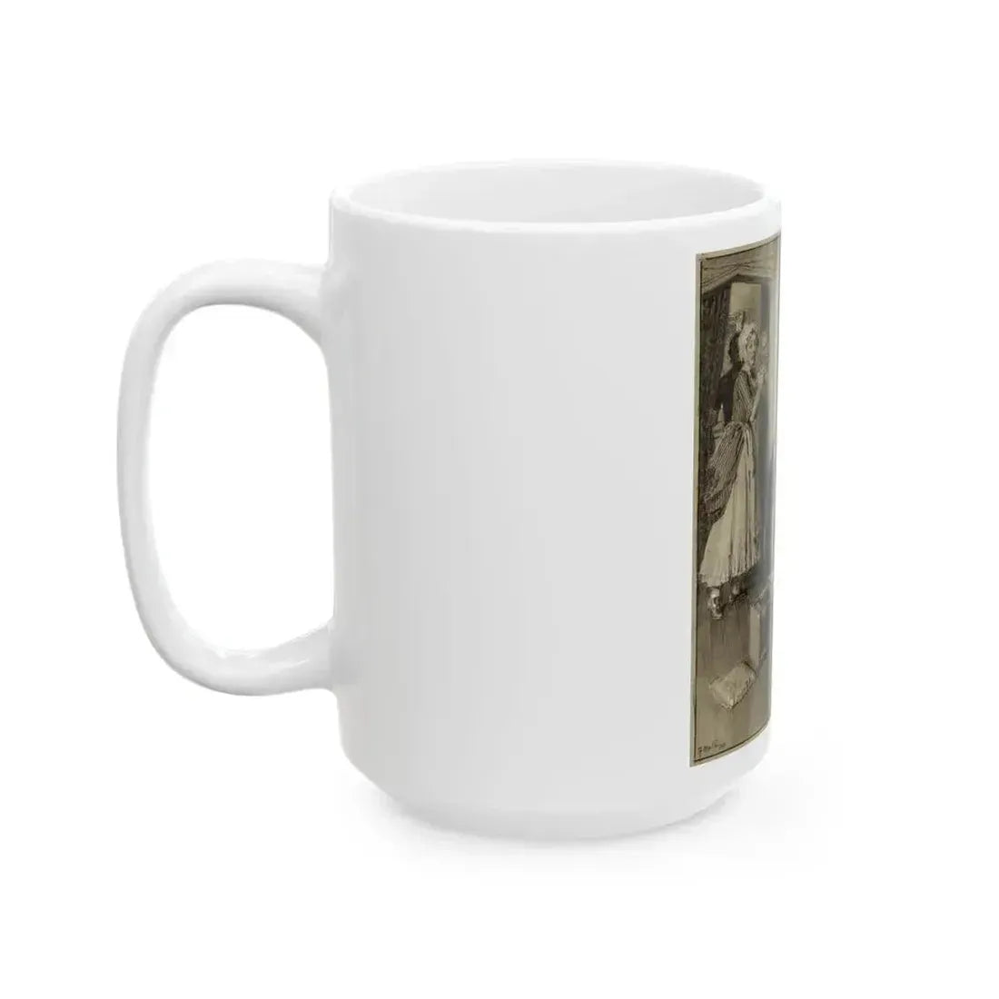 Book or Magazine Illustration - White Coffee Mug - Go Mug Yourself