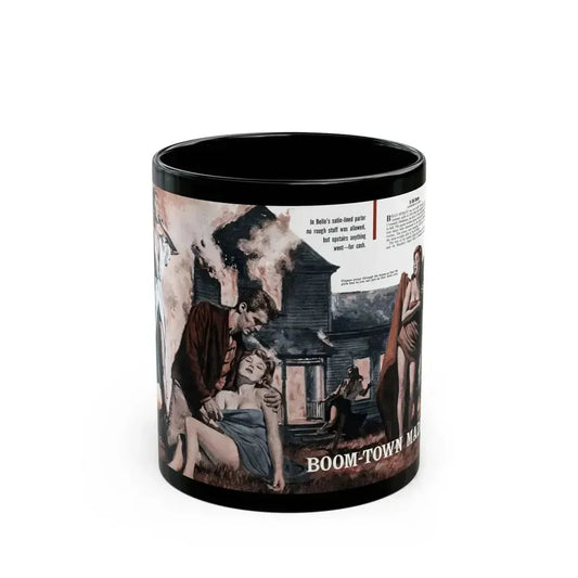 Boom-Town Madam, Stag magazine, November 1957 - Black Coffee Mug 11oz - Go Mug Yourself