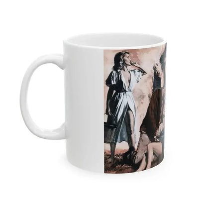 Boom-Town Madam, Stag magazine, November 1957 - White Coffee Mug - Go Mug Yourself