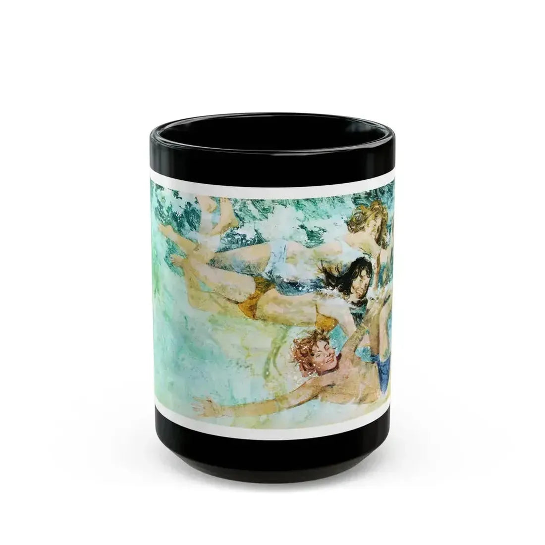 Boomerang by Joy Packer, Woman magazine, 1972 - Black Coffee Mug 15oz - Go Mug Yourself