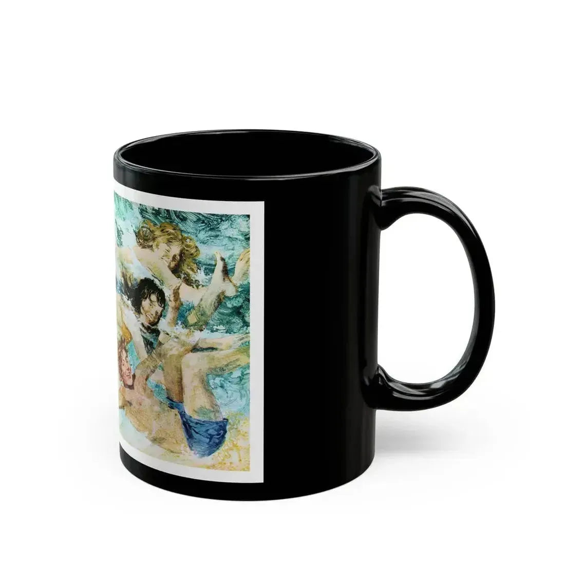 Boomerang by Joy Packer, Woman magazine, 1972 - Black Coffee Mug - Go Mug Yourself