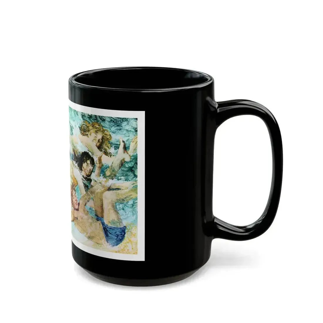 Boomerang by Joy Packer, Woman magazine, 1972 - Black Coffee Mug - Go Mug Yourself