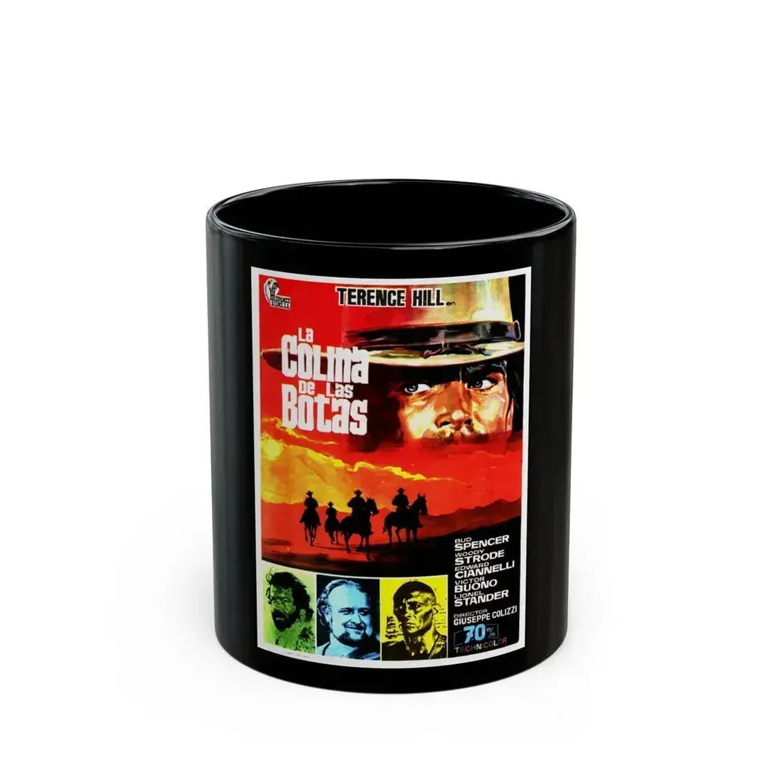BOOT HILL (2) 1969 Movie Poster - Black Coffee Mug 11oz - Go Mug Yourself