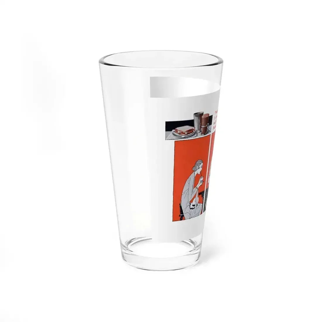 Borden's Malted Milk ad, Liberty, July 20, 1929 (Magazine Illustration) Pint Glass 16oz - Go Mug Yourself