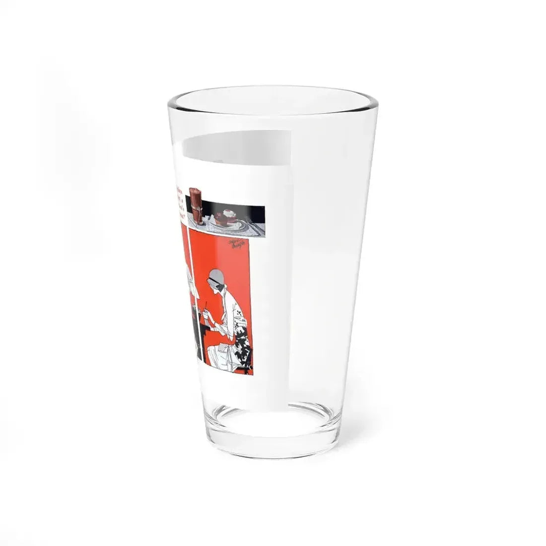 Borden's Malted Milk ad, Liberty, July 20, 1929 (Magazine Illustration) Pint Glass 16oz - Go Mug Yourself