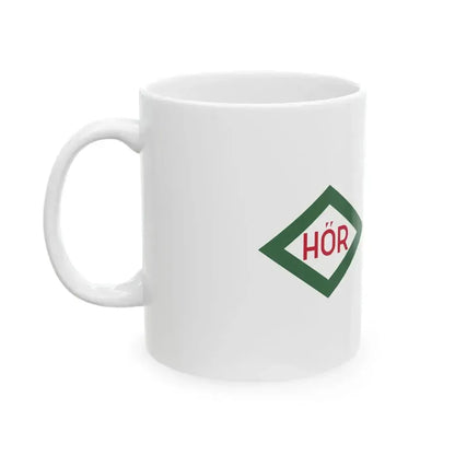 Border Guard volunteer pennant Hungarian Peoples Republic (Hungary) White Coffee Mug - Go Mug Yourself