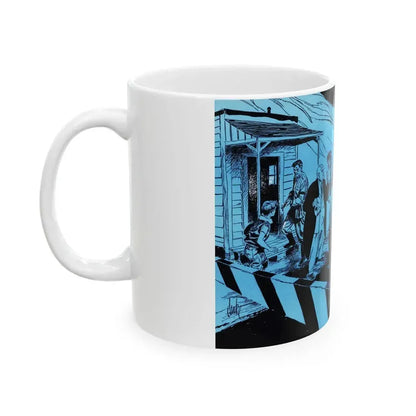 Border Incident, Bluebook Magazine, July 1954 - White Coffee Mug - Go Mug Yourself