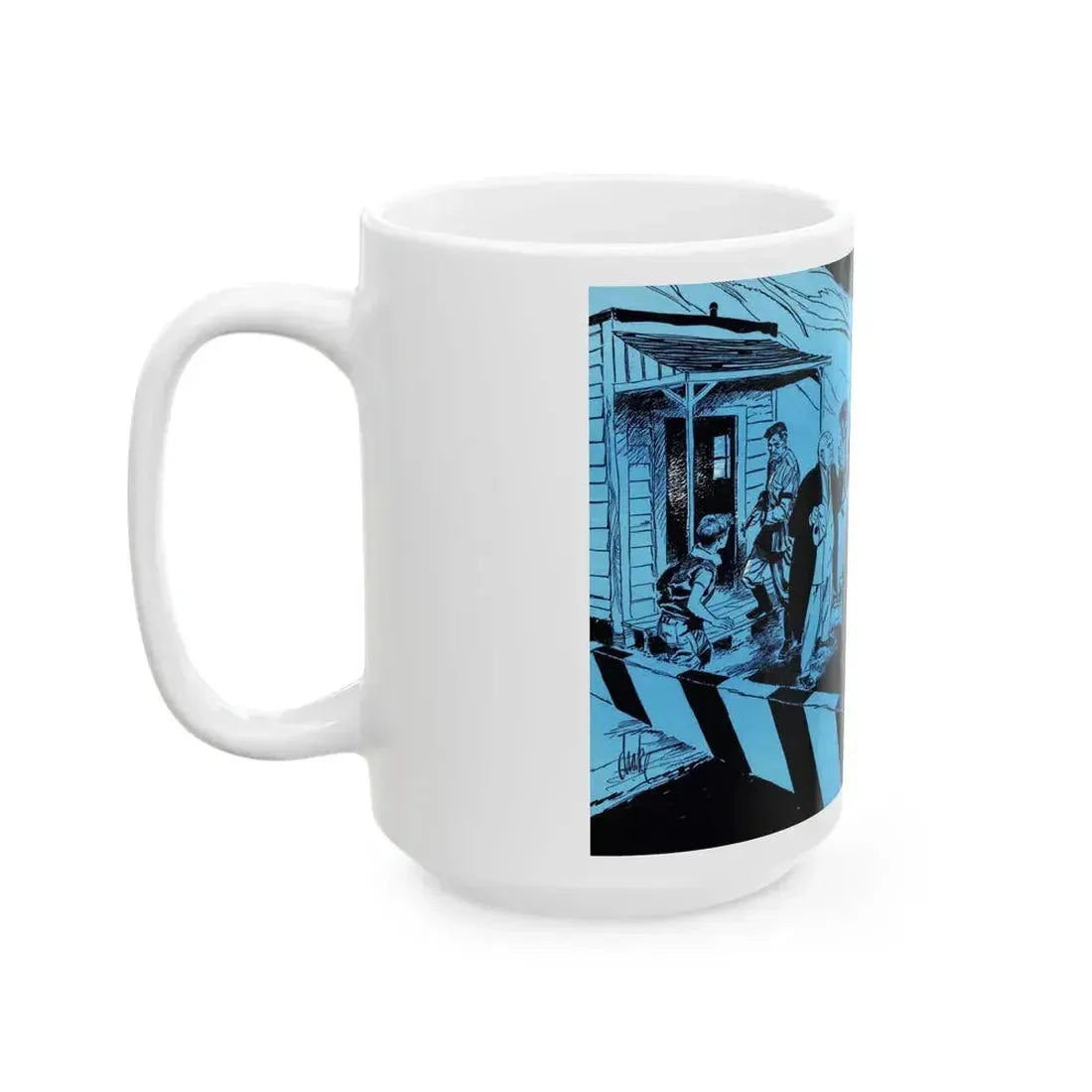 Border Incident, Bluebook Magazine, July 1954 - White Coffee Mug - Go Mug Yourself