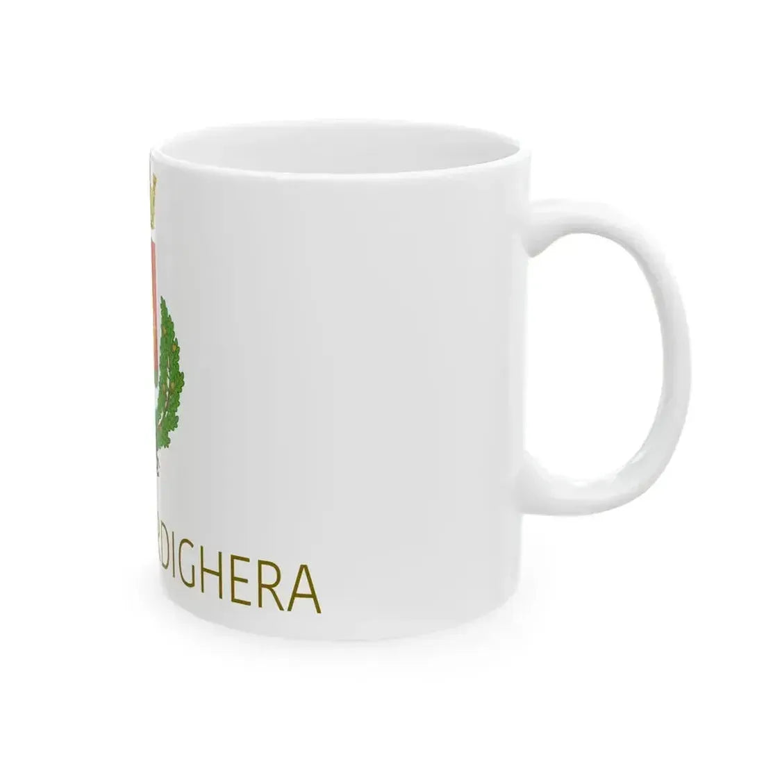 Bordighera-Bandiera (Italy) White Coffee Mug - Go Mug Yourself