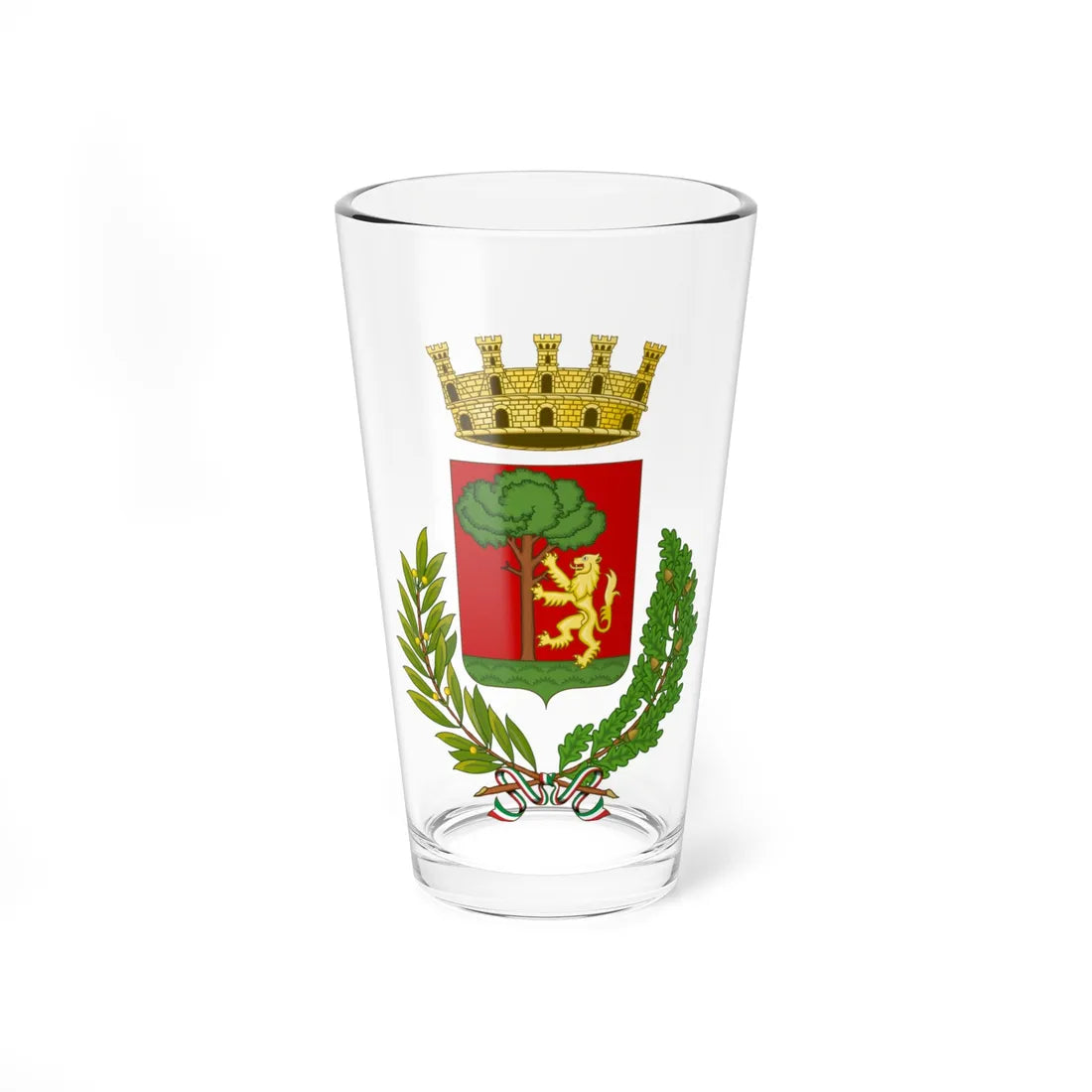Bordighera-Stemma (Italy) (Coat of Arms) Pint Glass 16oz 16oz - Go Mug Yourself