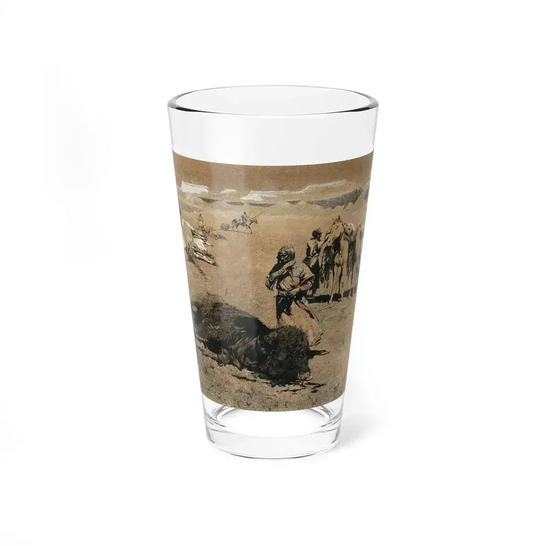 Borein-After the Hunt (Native Americans in Art) Pint Glass 16oz 16oz - Go Mug Yourself