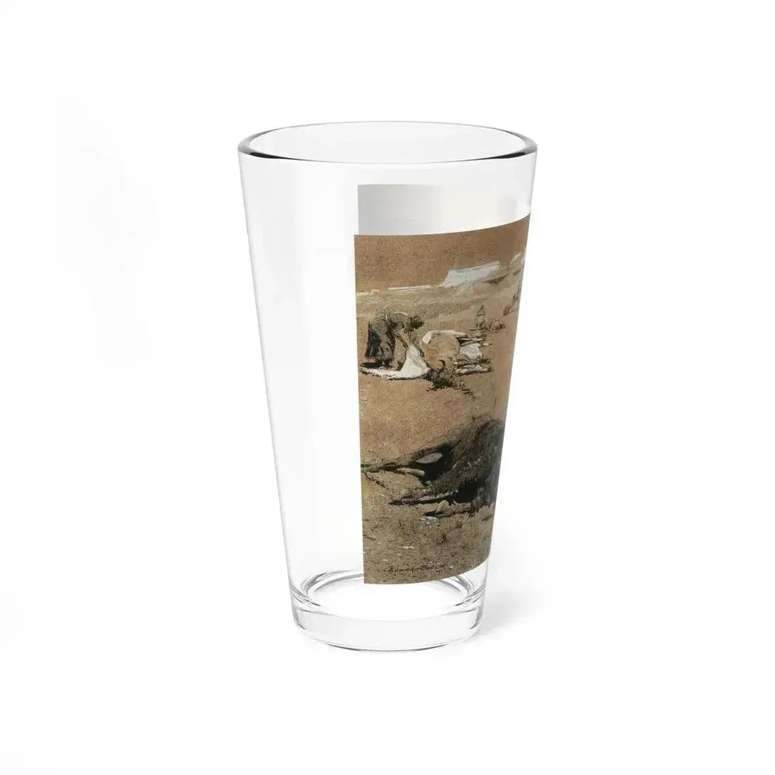 Borein-After the Hunt (Native Americans in Art) Pint Glass 16oz - Go Mug Yourself