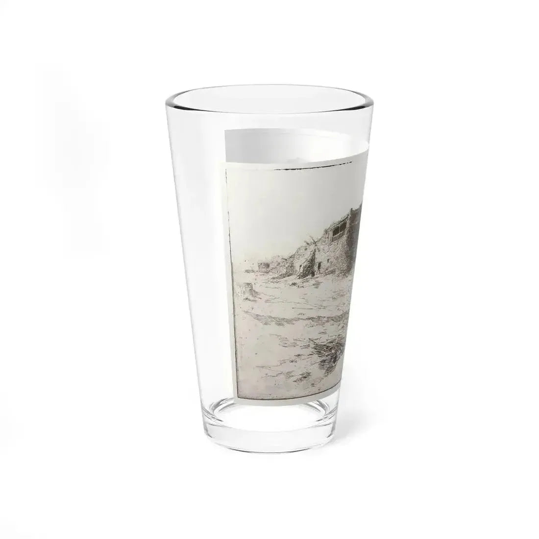Borein-Church at Acoma (Native Americans in Art) Pint Glass 16oz - Go Mug Yourself