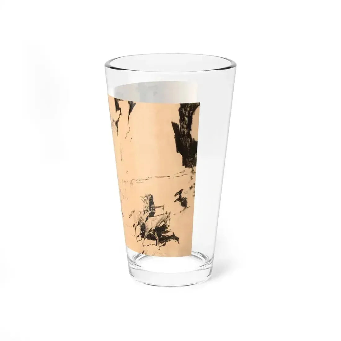 Borein-Four Indian Riders (Native Americans in Art) Pint Glass 16oz - Go Mug Yourself