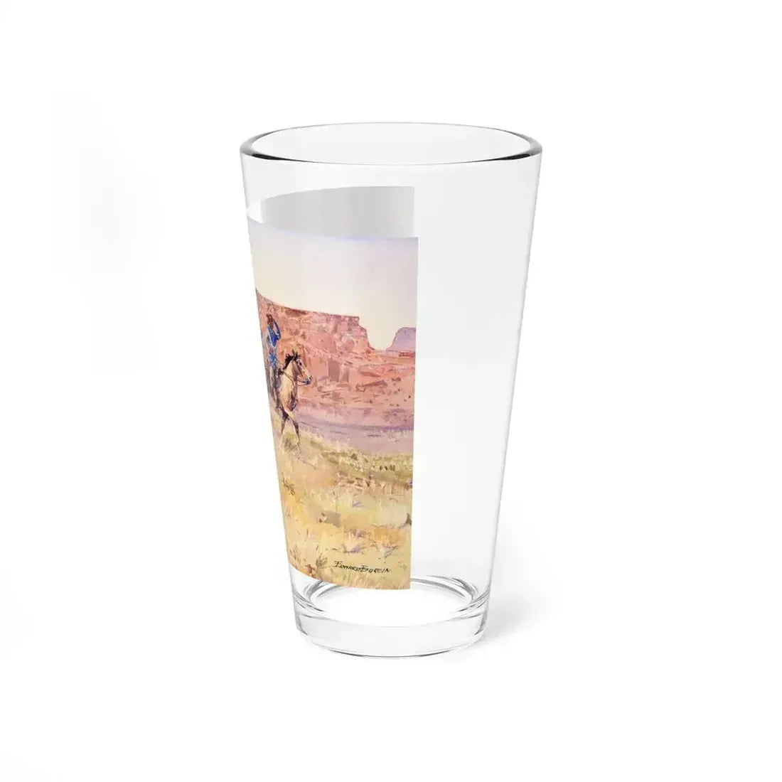 Borein-Indians on Horseback (Native Americans in Art) Pint Glass 16oz - Go Mug Yourself