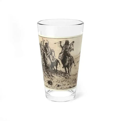 Borein-Sioux Chief (Native Americans in Art) Pint Glass 16oz 16oz - Go Mug Yourself