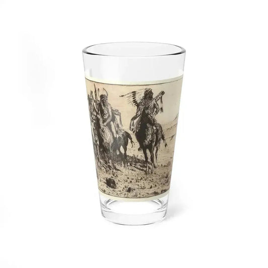 Borein-Sioux Chief (Native Americans in Art) Pint Glass 16oz 16oz - Go Mug Yourself