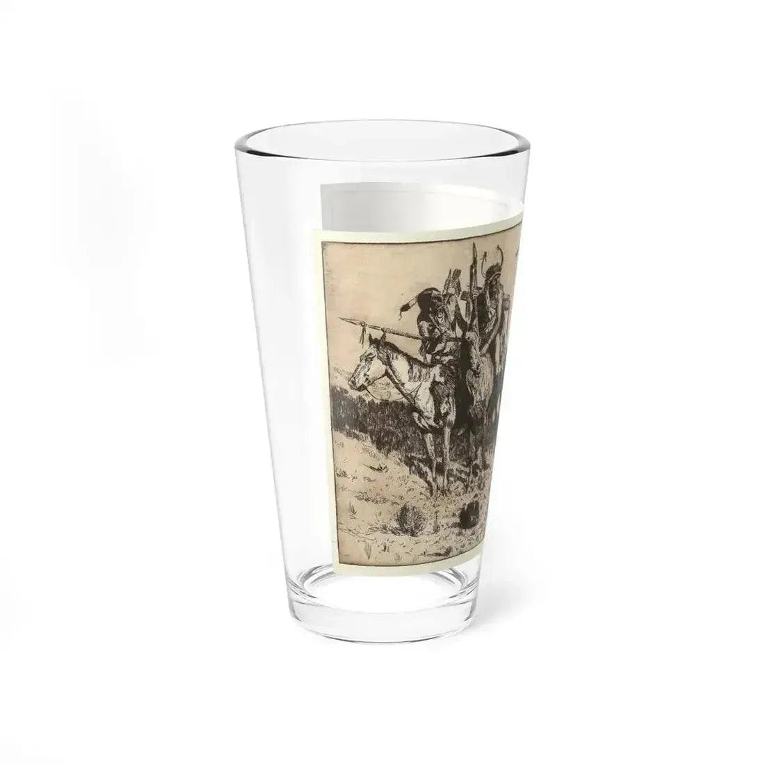 Borein-Sioux Chief (Native Americans in Art) Pint Glass 16oz - Go Mug Yourself