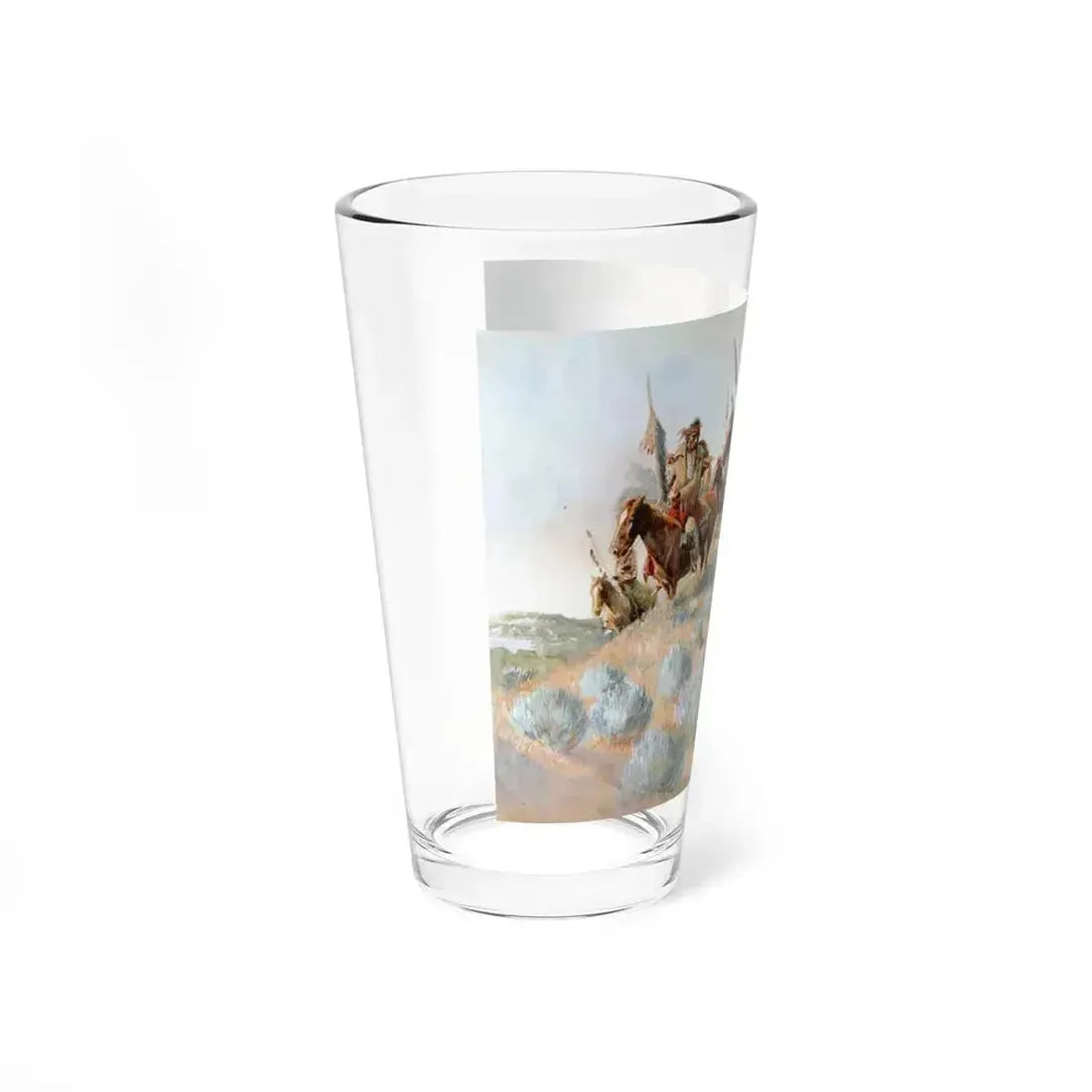 Borein-Sioux War Party (Native Americans in Art) Pint Glass 16oz - Go Mug Yourself
