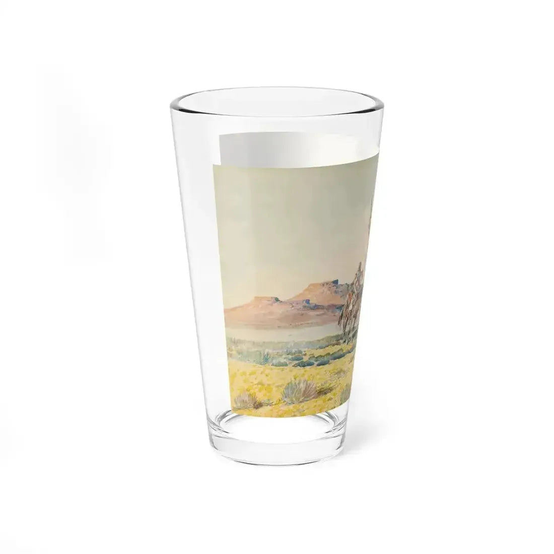 Borein-The War Party (Native Americans in Art) Pint Glass 16oz - Go Mug Yourself