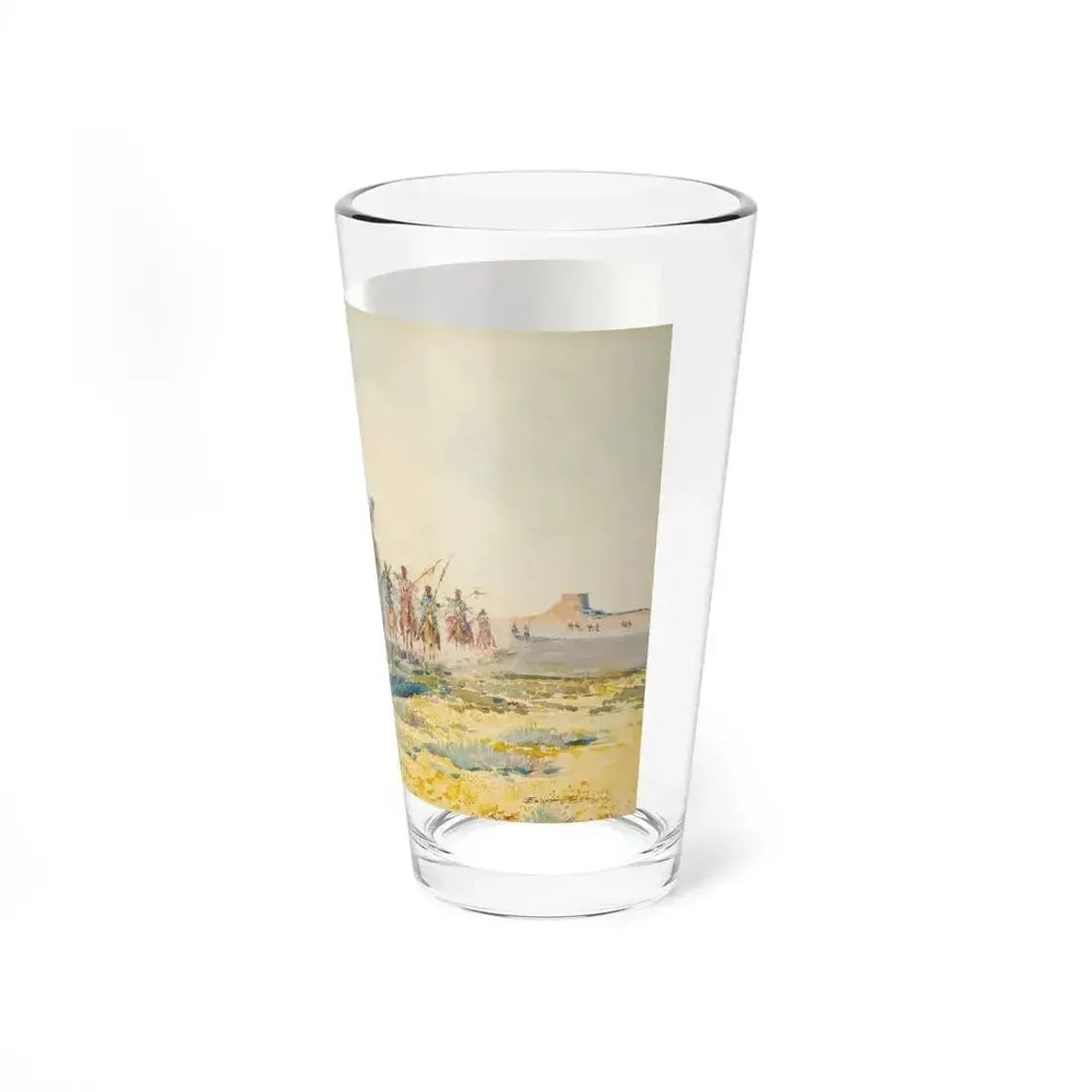 Borein-The War Party (Native Americans in Art) Pint Glass 16oz - Go Mug Yourself