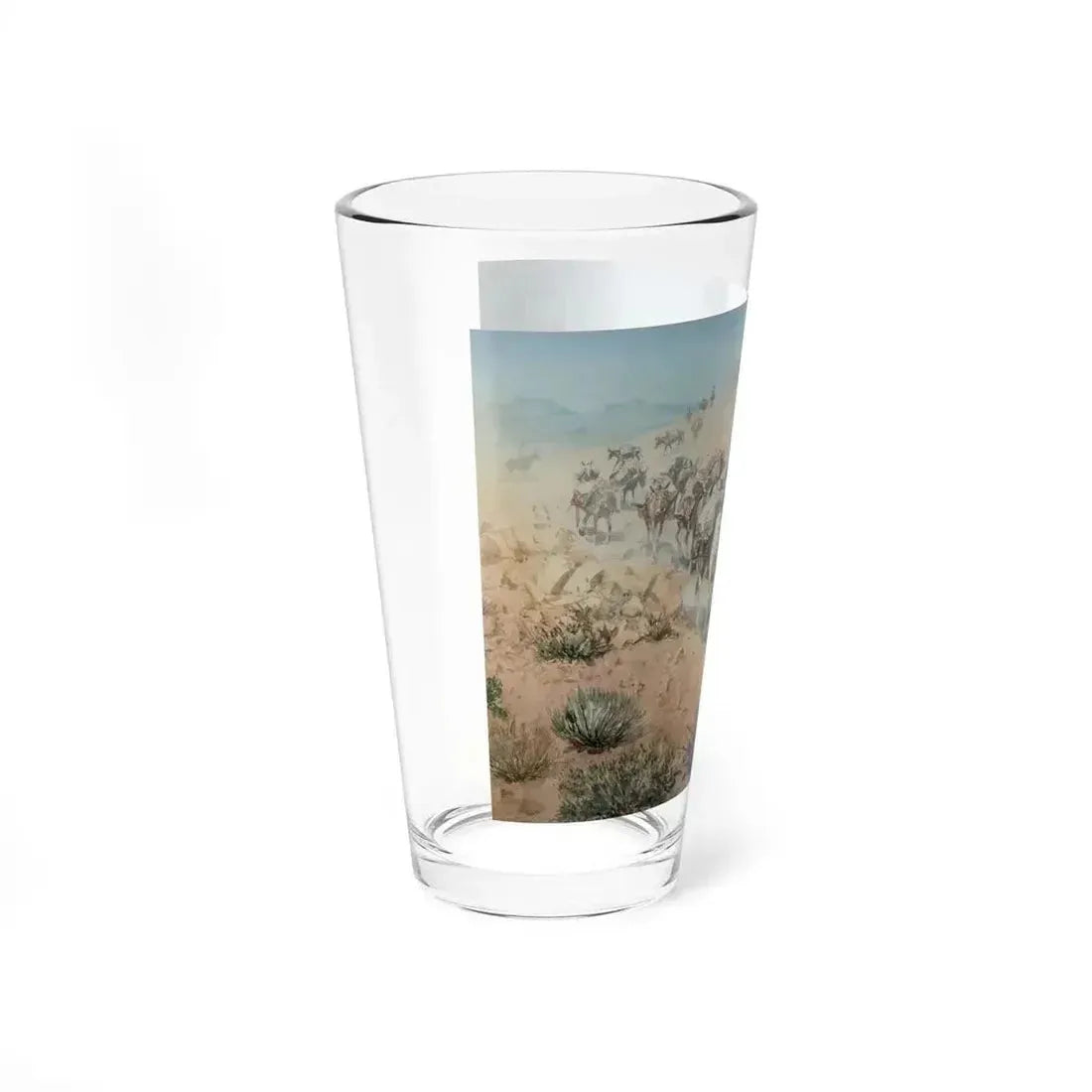 Borein-Vaquero Pack Train (Native Americans in Art) Pint Glass 16oz - Go Mug Yourself