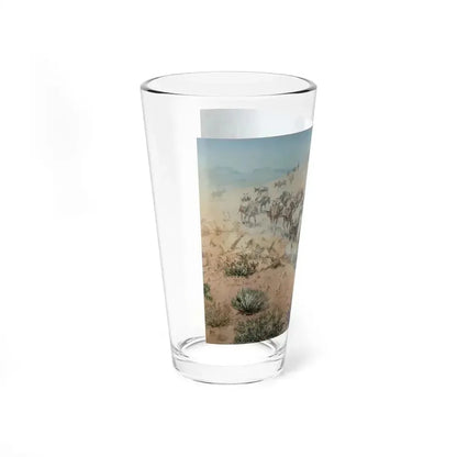 Borein-Vaquero Pack Train (Native Americans in Art) Pint Glass 16oz - Go Mug Yourself