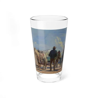 Borg - Desert Meeting (Native Americans in Art) Pint Glass 16oz 16oz - Go Mug Yourself
