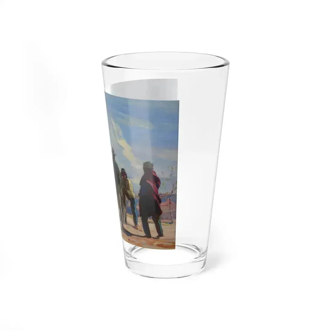 Borg - Desert Meeting (Native Americans in Art) Pint Glass 16oz - Go Mug Yourself