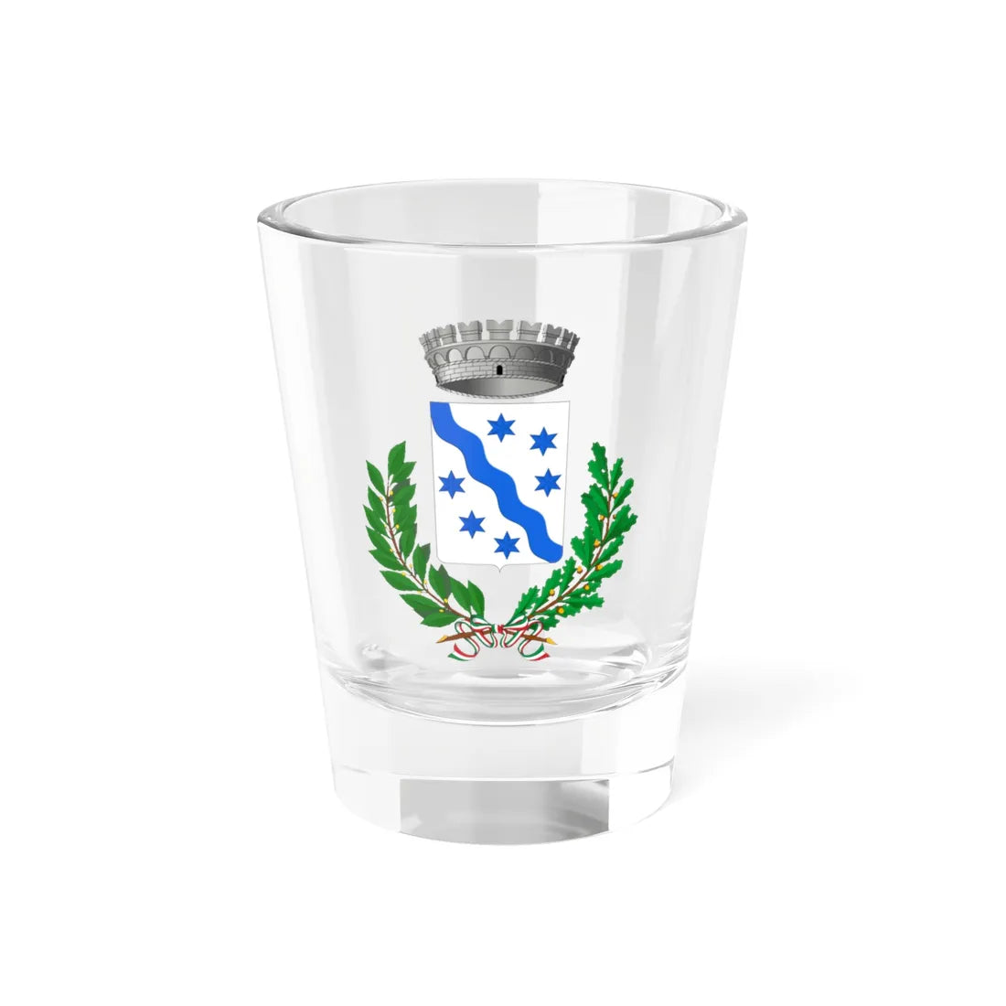 Borghetto dArroscia-Stemma (Italy) (Coat of Arms) Shot Glass 1.5oz 1.5oz - Go Mug Yourself