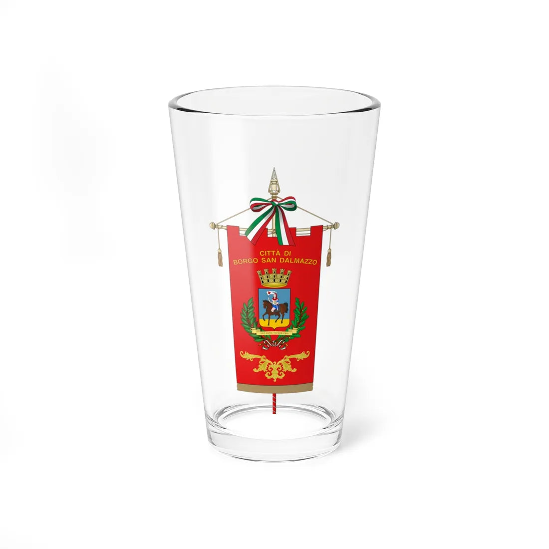 Borgo San Dalmazzo-Gonfalone (Italy) Pint Glass 16oz 16oz - Go Mug Yourself