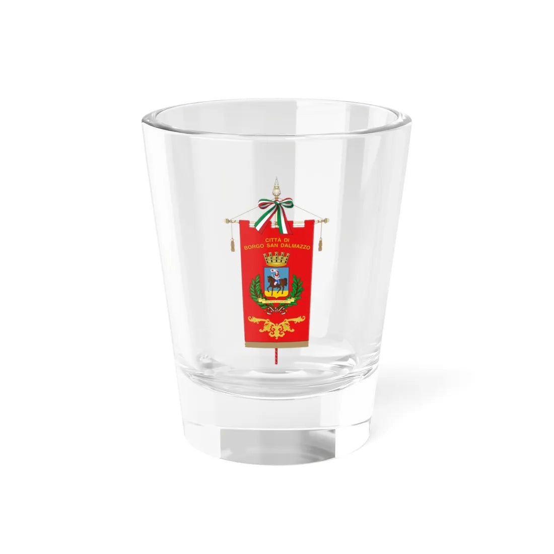 Borgo San Dalmazzo-Gonfalone (Italy) Shot Glass 1.5oz 1.5oz - Go Mug Yourself