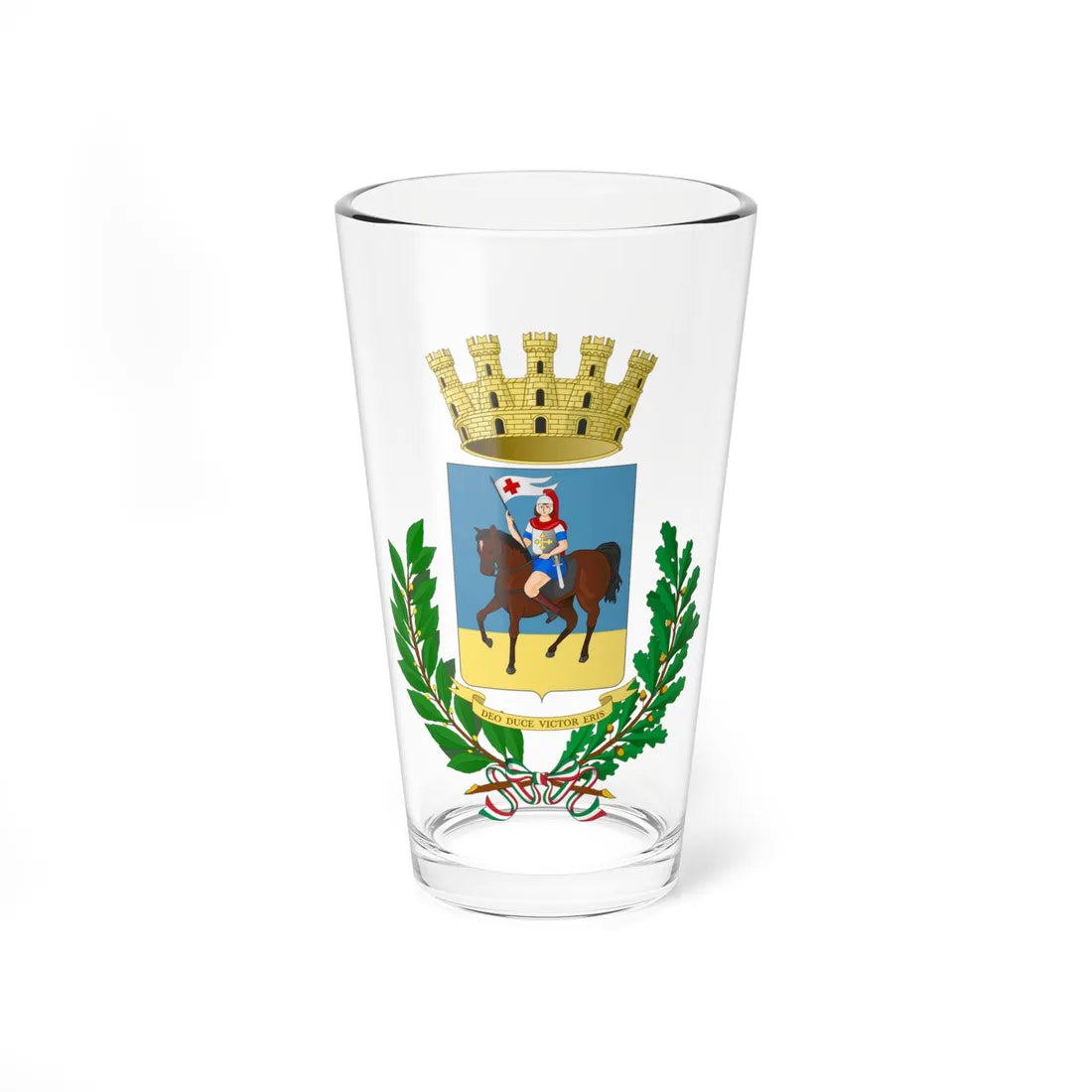 Borgo San Dalmazzo-Stemma (Italy) (Coat of Arms) Pint Glass 16oz 16oz - Go Mug Yourself