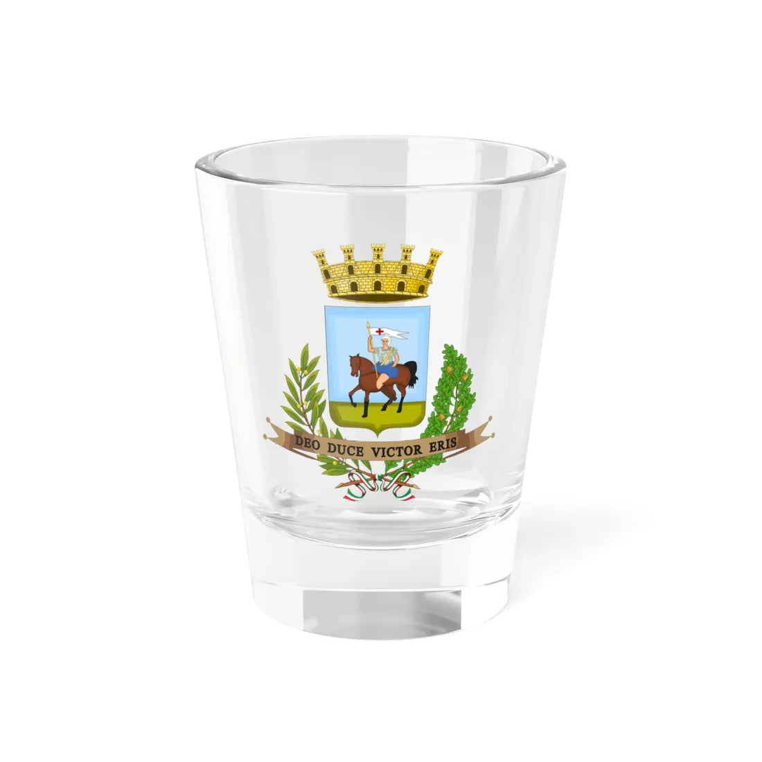 Borgo San Dalmazzo-Stemma versione di ashoppio (Italy) (Coat of Arms) Shot Glass 1.5oz 1.5oz - Go Mug Yourself