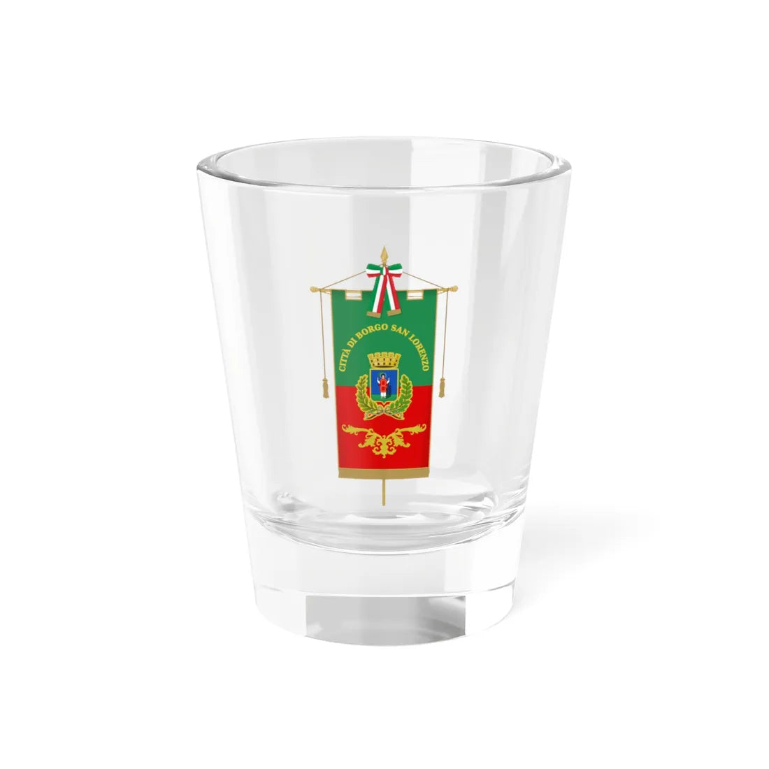 Borgo San Lorenzo-Gonfalone (Italy) Shot Glass 1.5oz 1.5oz - Go Mug Yourself