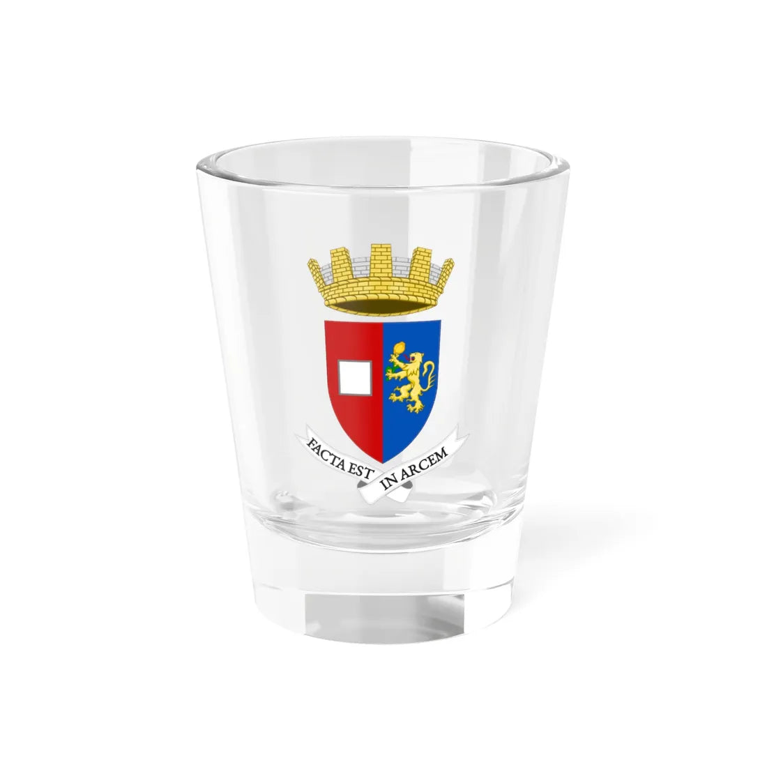 Borgonovo Val Tidone-Stemma (Italy) (Coat of Arms) Shot Glass 1.5oz 1.5oz - Go Mug Yourself