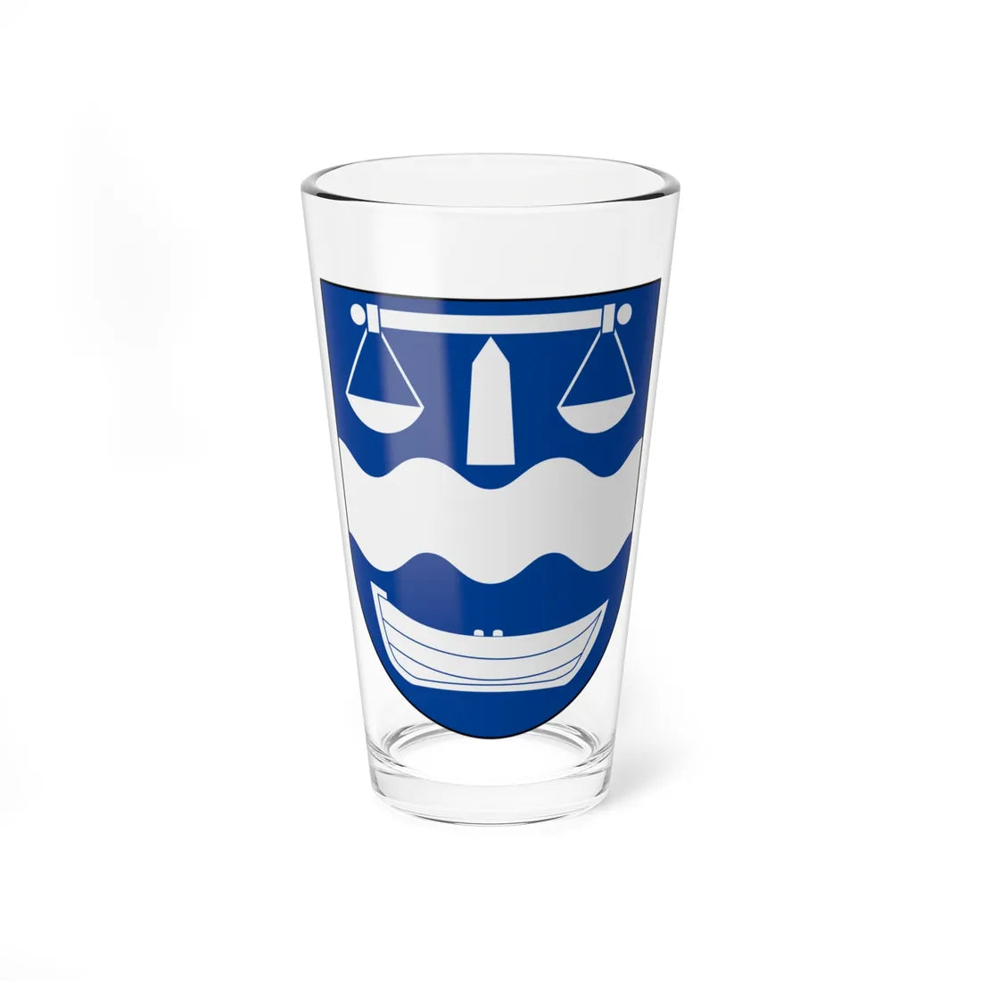 Borlänge köping vapen (Sweden) (Coat of Arms) Pint Glass 16oz 16oz - Go Mug Yourself