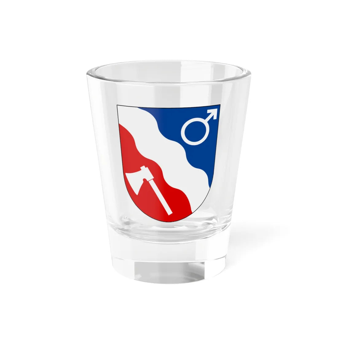 Borlänge vapen (Sweden) (Coat of Arms) Shot Glass 1.5oz 1.5oz - Go Mug Yourself