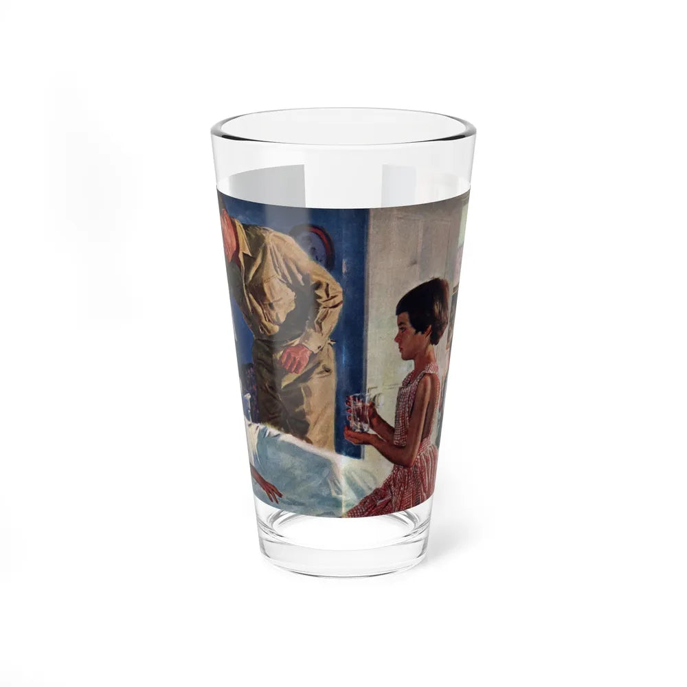 Born A Girl, Redbook, November 1955 (Magazine Illustration) Pint Glass 16oz-16oz-Go Mug Yourself