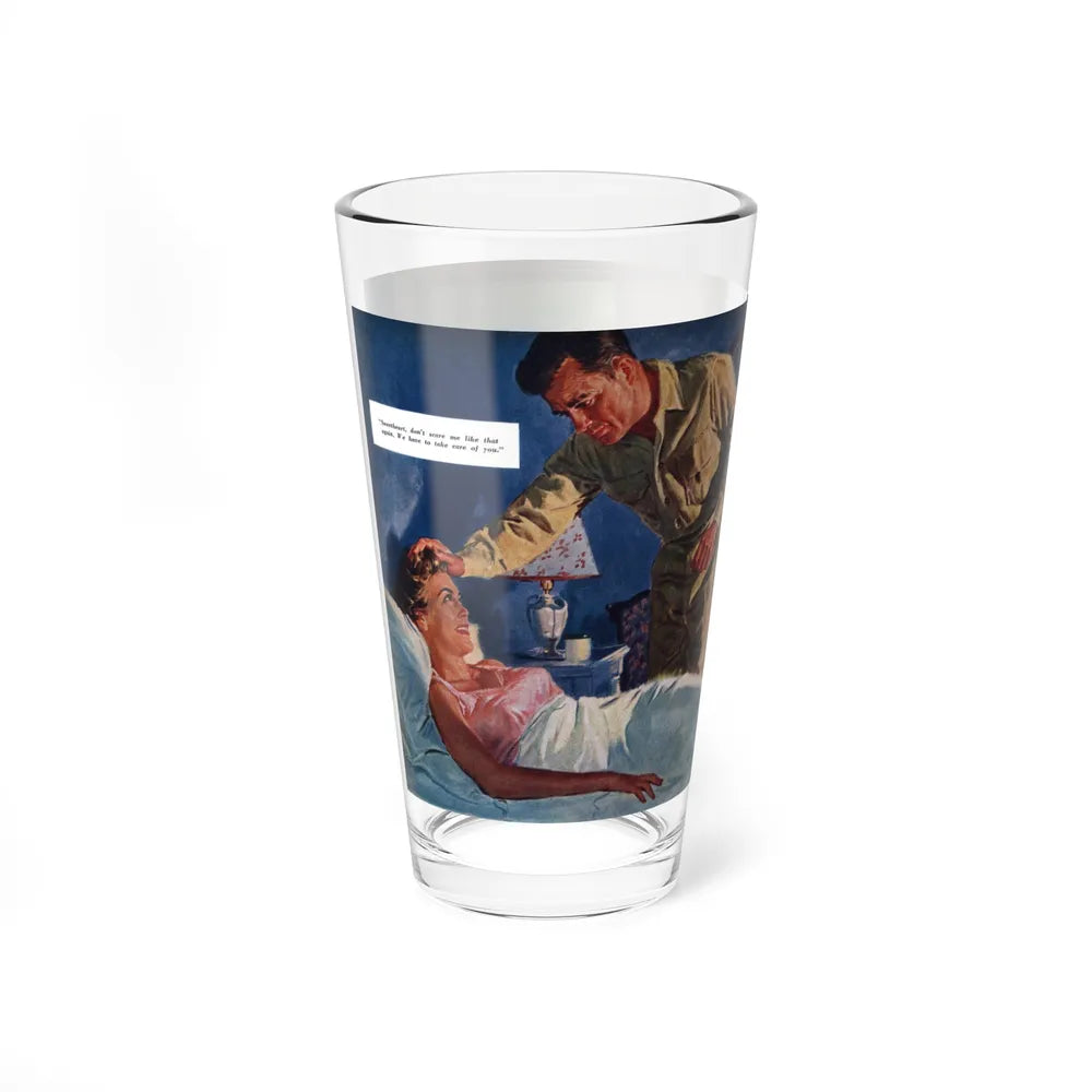 Born A Girl, Redbook, November 1955 (Magazine Illustration) Pint Glass 16oz-Go Mug Yourself