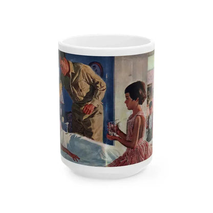 Born A Girl, Redbook, November 1955 - White Coffee Mug 15oz - Go Mug Yourself