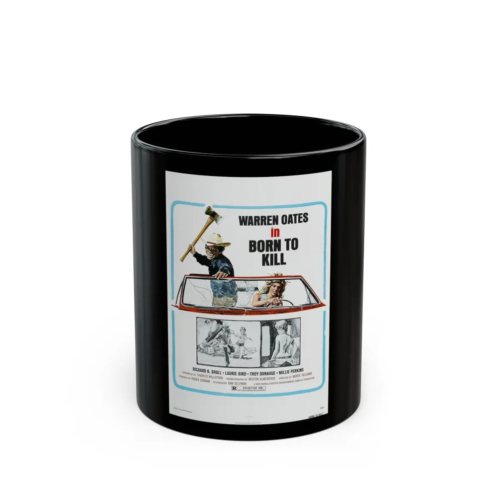 BORN TO KILL 1974 Movie Poster - Black Coffee Mug-11oz-Go Mug Yourself