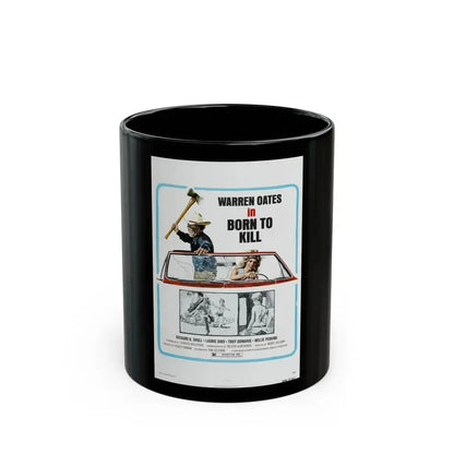 BORN TO KILL 1974 Movie Poster - Black Coffee Mug 11oz - Go Mug Yourself
