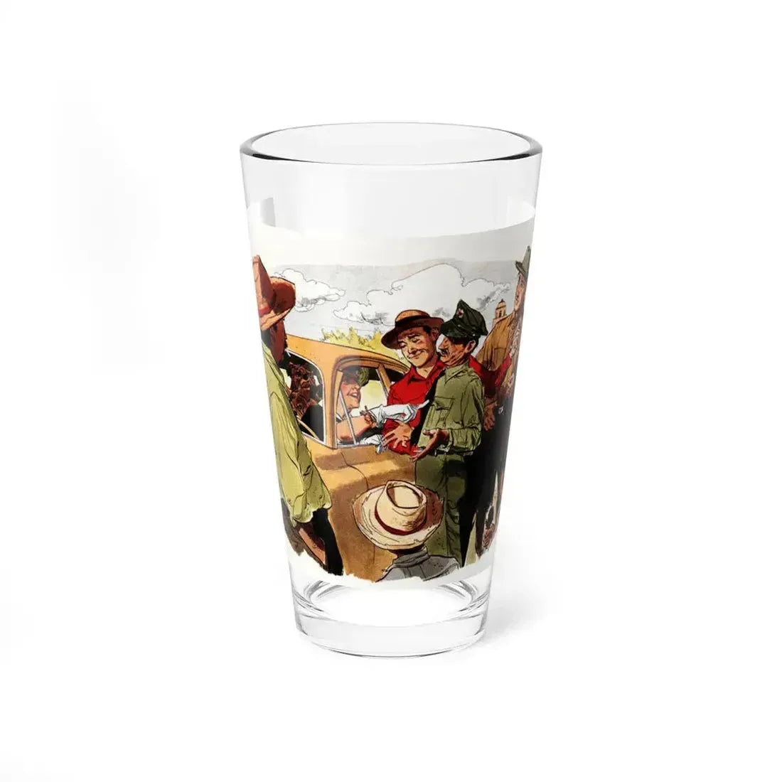 Born to Pick Cotton, Collier's, September 27, 1952 (Magazine Illustration) Pint Glass 16oz 16oz - Go Mug Yourself