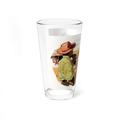 Born to Pick Cotton, Collier's, September 27, 1952 (Magazine Illustration) Pint Glass 16oz - Go Mug Yourself